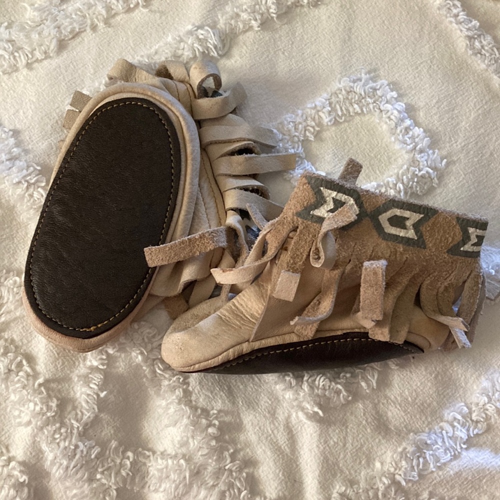 Leather moccasins